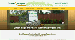 Desktop Screenshot of greenscapes.co.nz
