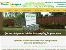 Tablet Screenshot of greenscapes.co.nz